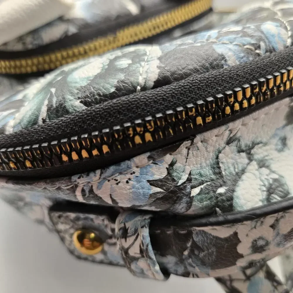 Betsey Johnson Kitsch Puppy Mini Backpack Blue Rose Floral Dog Aesthetic Kawaii